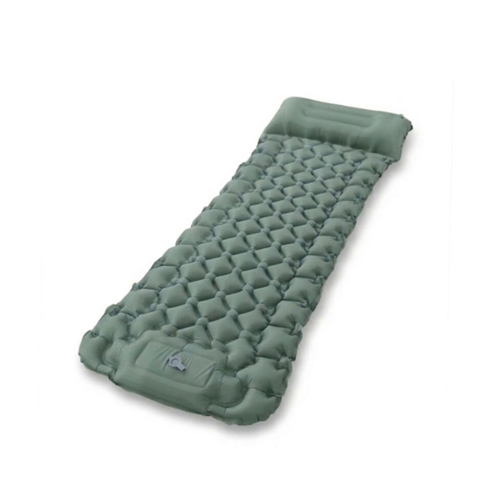 Kendinden Yastıklı Şişirilebilir Kamp ve Uyku Matı Haki