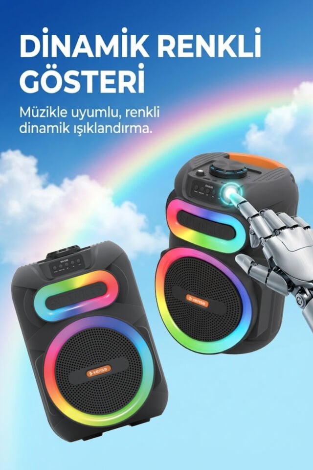 25W Taşınabilir Hoparlör Seti