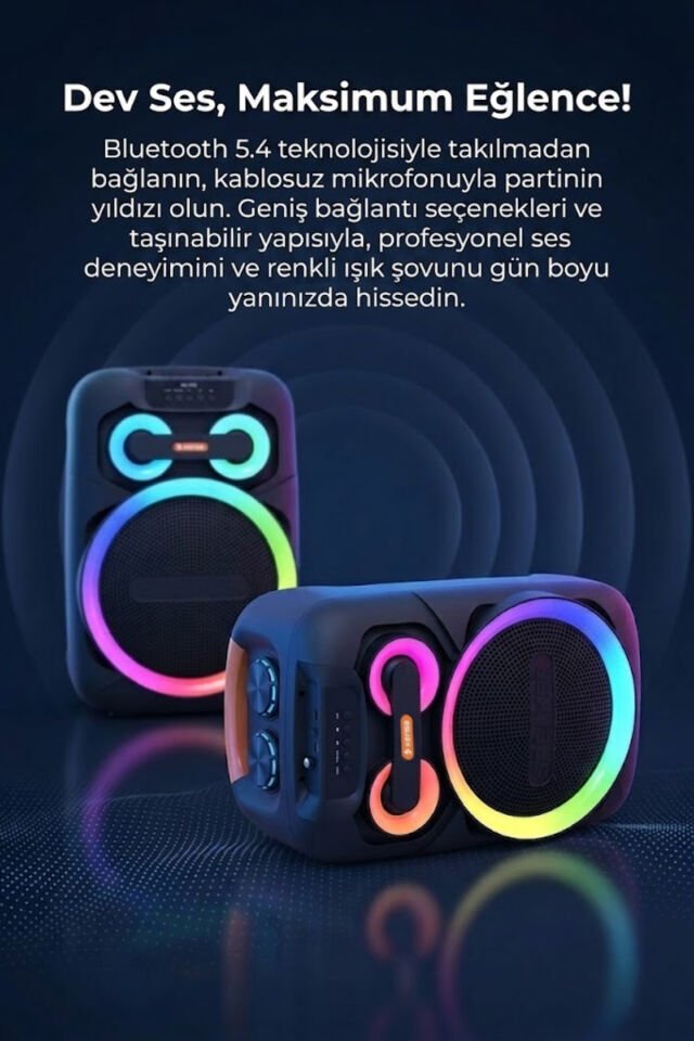 50W Taşınabilir Hoparlör