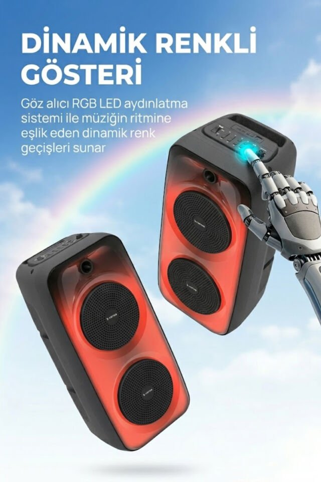 40W Taşınabilir Hoparlör
