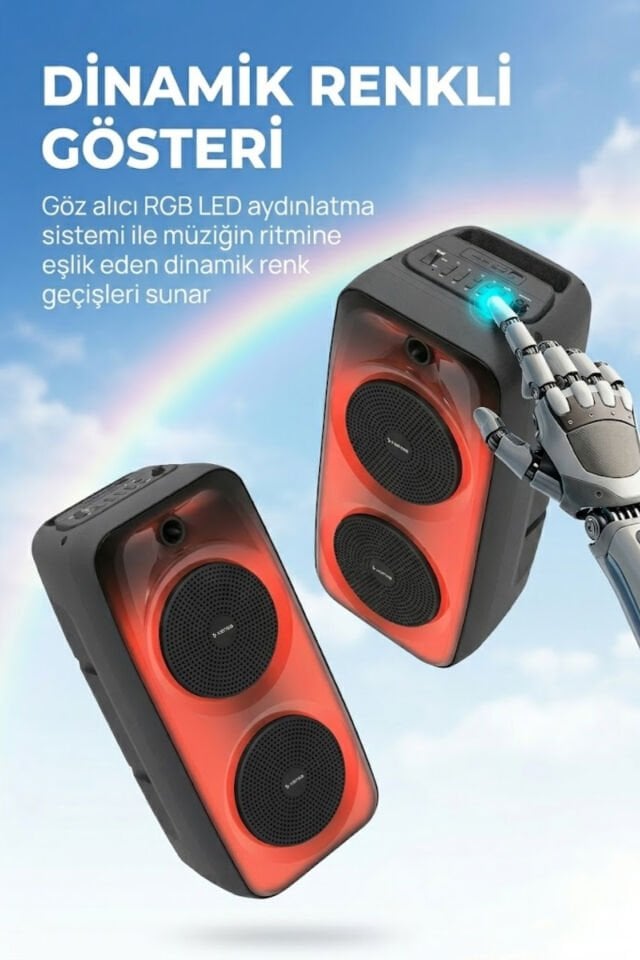 40W Taşınabilir Hoparlör