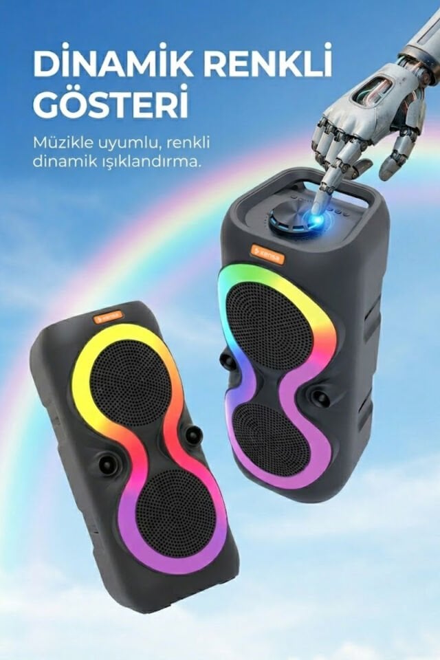 40W Taşınabilir Hoparlör Seti