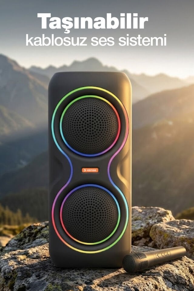 50W Taşınabilir Hoparlör Seti
