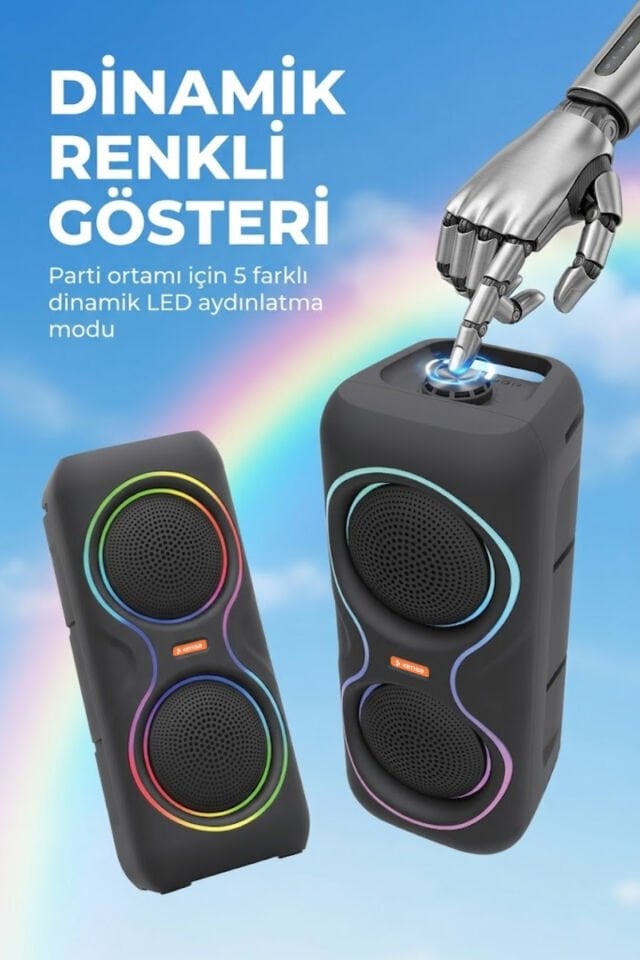 50W Taşınabilir Hoparlör Seti