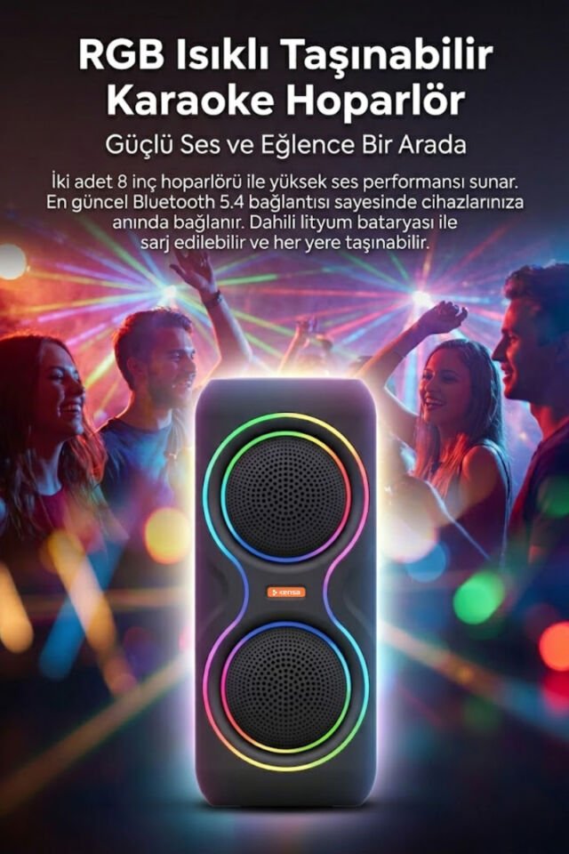 50W Taşınabilir Hoparlör Seti