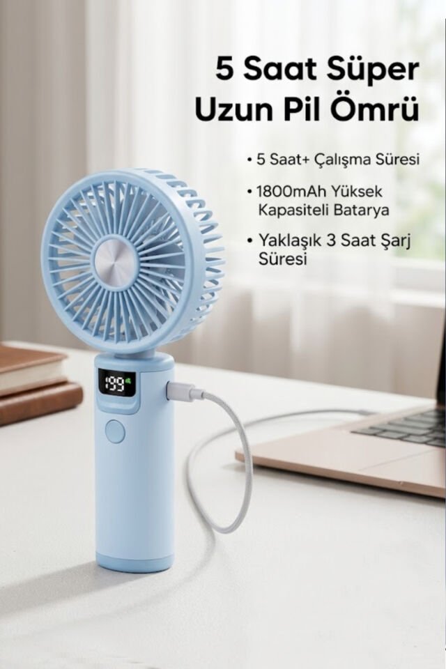 199 Hız Kademeli Fırçasız Turbo Fan Mavi