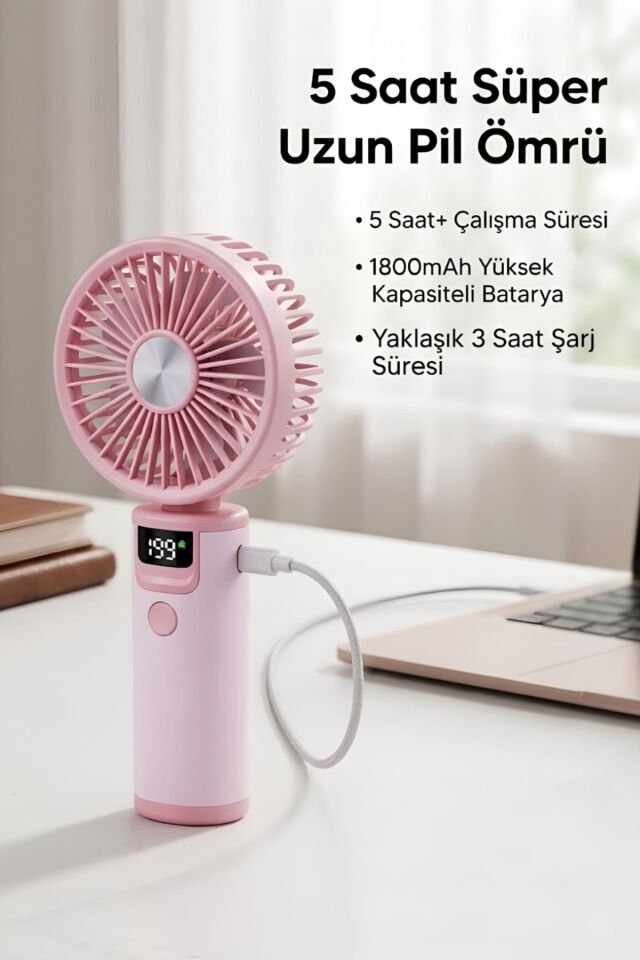 199 Hız Kademeli Fırçasız Turbo Fan pembe