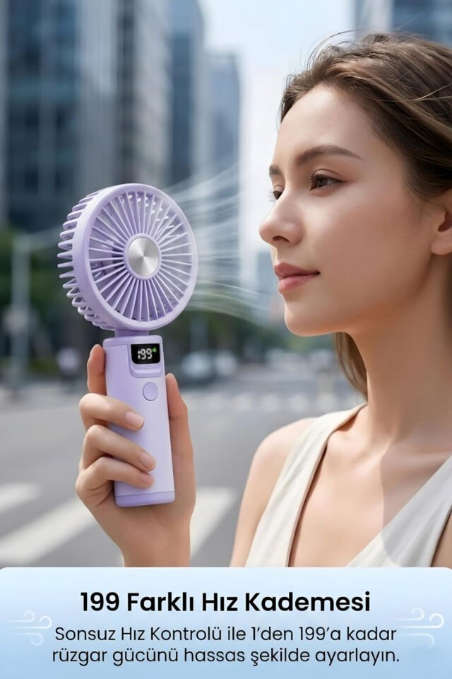 199 Hız Kademeli Fırçasız Turbo Fan mor