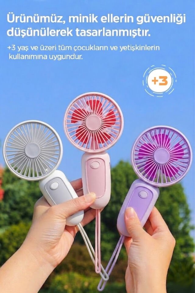 Bilek Askılı El Fanı Gri