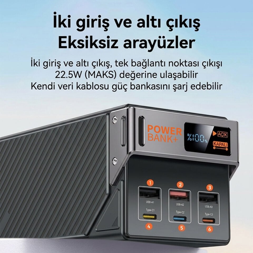 50.000 mAh Yüksek Kapasiteli Powerbank