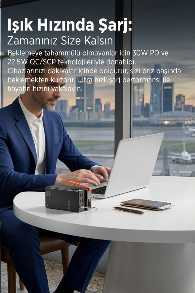 50.000 mAh Yüksek Kapasiteli Powerbank