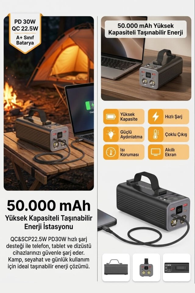 50.000 mAh Powerbank