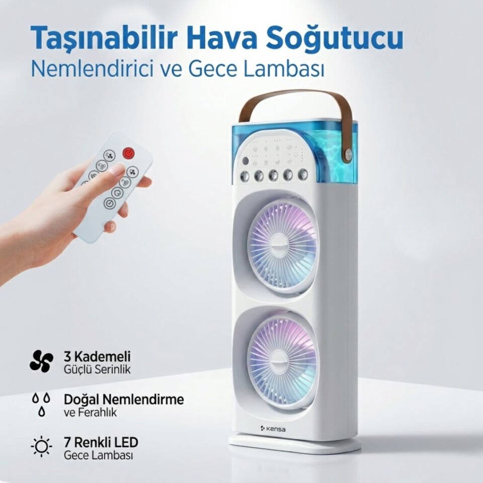 3’ü 1 Arada Nemlendiricili Hava Soğutucu