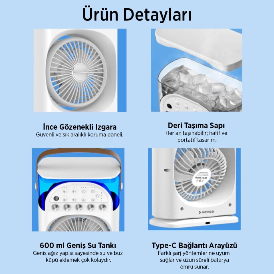 3’ü 1 Arada Nemlendiricili Hava Soğutucu