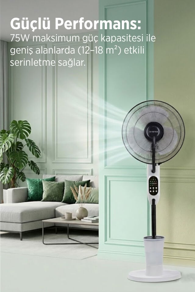 Dış Mekana Uygun Yüksek Güçlü Buharlı Serinletici Fan