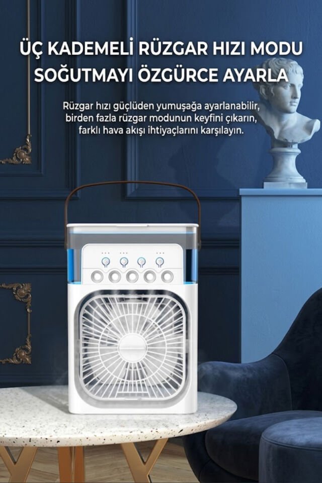 600 ml Su Hazneli Klima Fan – Taşınabilir Hava Soğutucu Fan