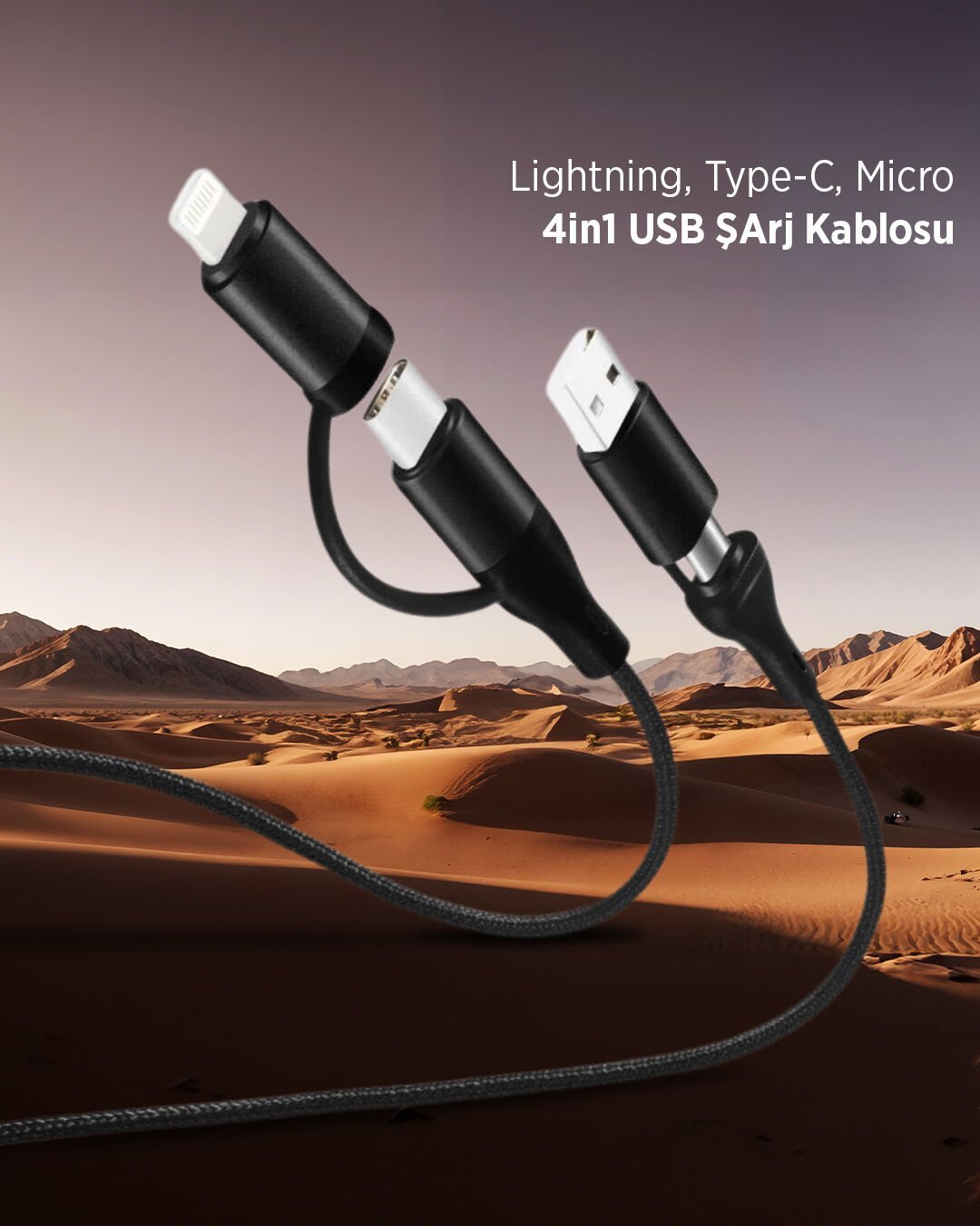 KC-184 PD Lightning+ USB-C Kablo