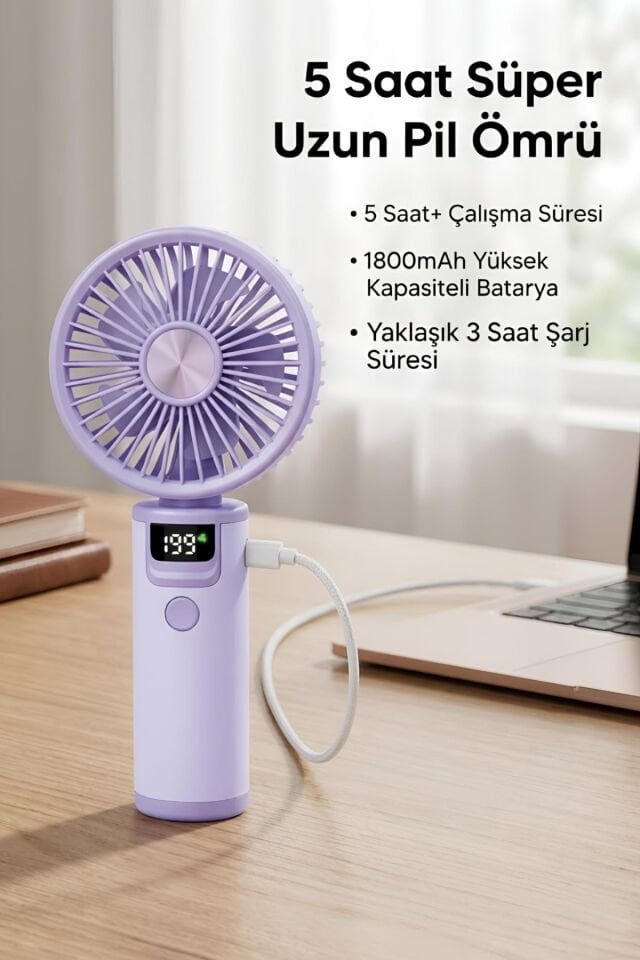 199 Hız Kademeli Fırçasız Turbo Fan mor