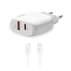 PW 200 PD QC 20W Type-C'den Lightning Kablo
