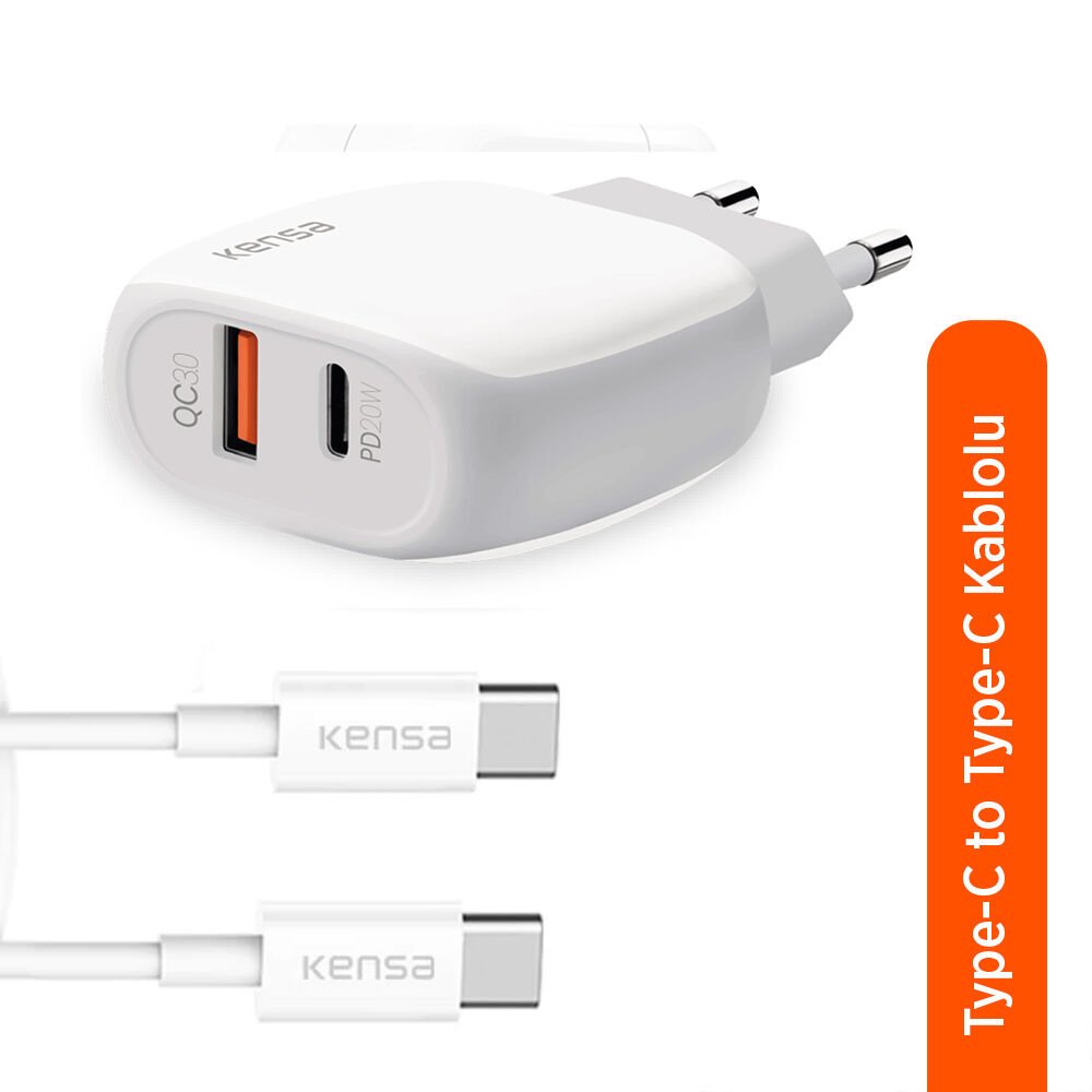 PW-200 PD QC 20W Type-C'den Type-C Kablo