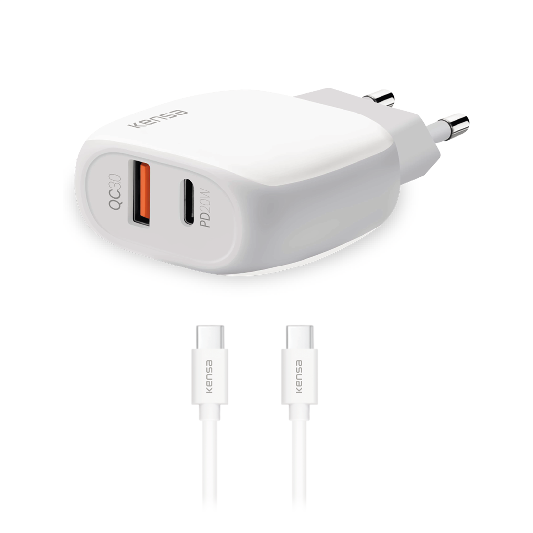 PW-200 PD QC 20W Type-C'den Type-C Kablo