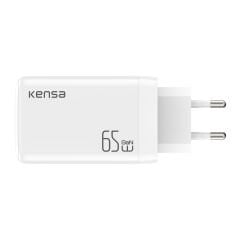 GN-2 (2xUsb-C 1xUsb-A ) 65W GaN3 Pro Süper Hızlı Şarj Başlığı