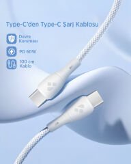 KC-220  Type-C'den Type-C'ye Kablo