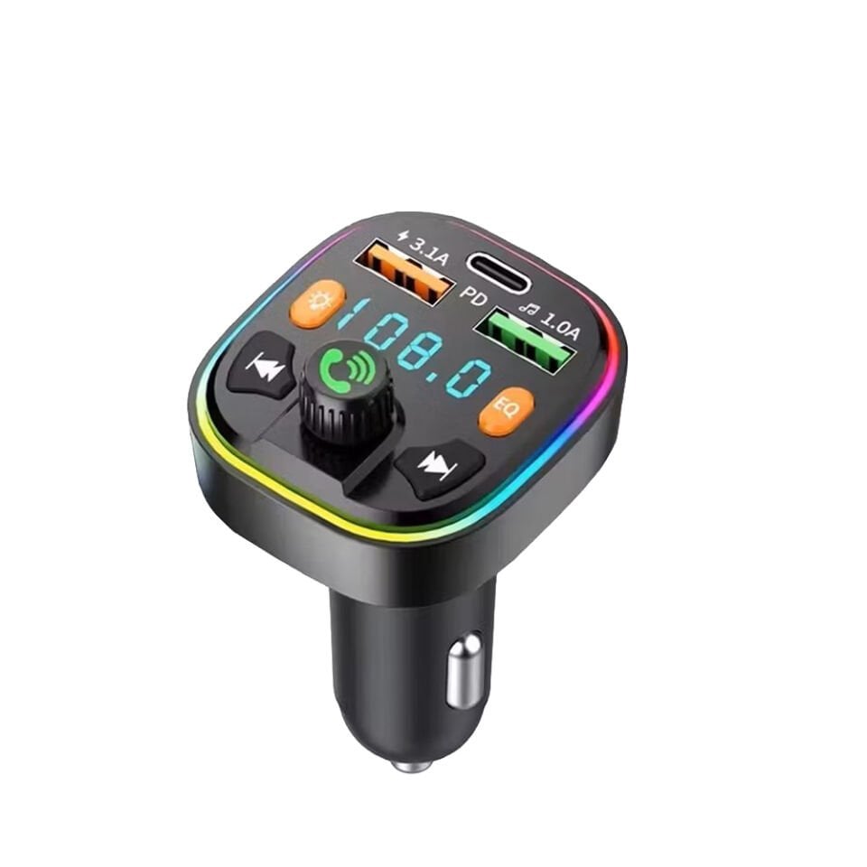 Bluetooth FM Transmitter Araç İçi Hızlı Şarj Adaptörü