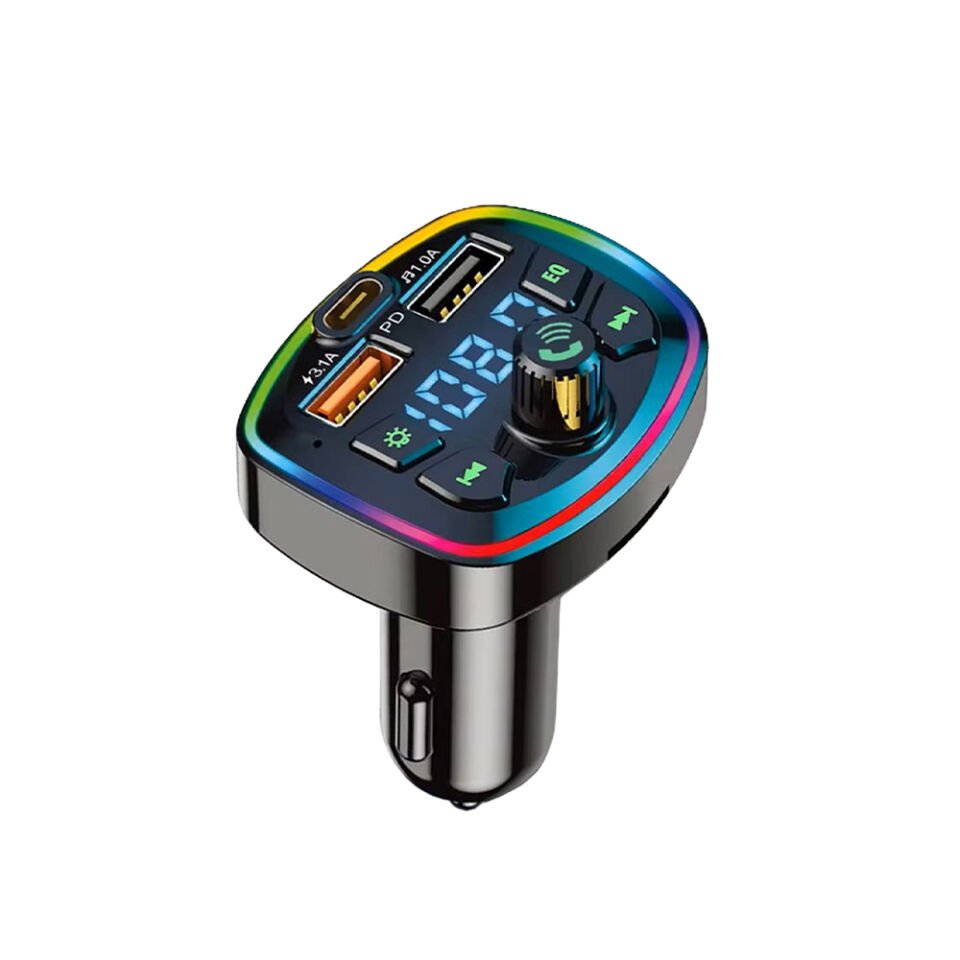 Bluetooth FM Transmitter Araç İçi Hızlı Şarj Adaptörü