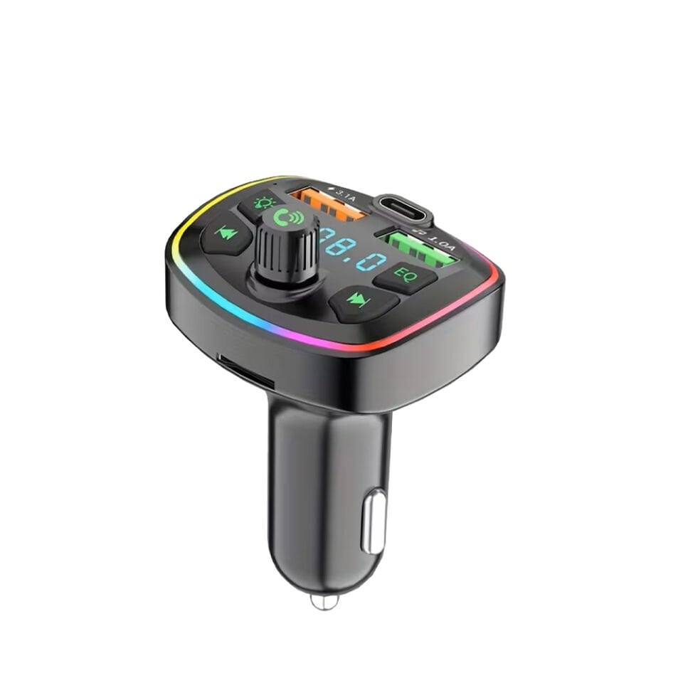 Bluetooth FM Transmitter Araç İçi Hızlı Şarj Adaptörü