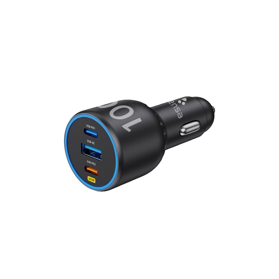 100W Süper Hızlı Araç İçi Şarj Adaptörü