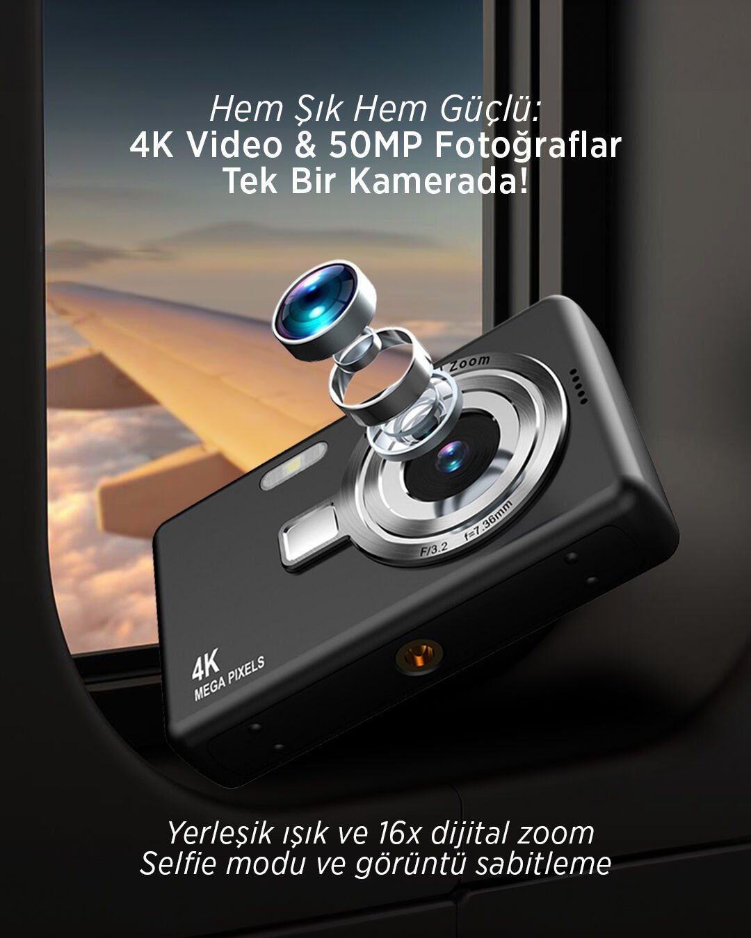 KMR-7 50MP 4K Dijital Kamera