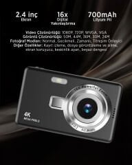 KMR-7 50MP 4K Dijital Kamera
