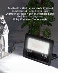 LD-13 Akıllı Bluetooth RGB LED Projektör 60W