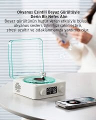 LD-26 Vintage Okyanus Dalgaları Vinil Bluetooth Hoparlör