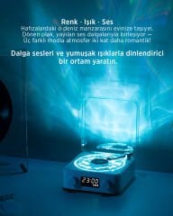 LD-26 Vintage Okyanus Dalgaları Vinil Bluetooth Hoparlör