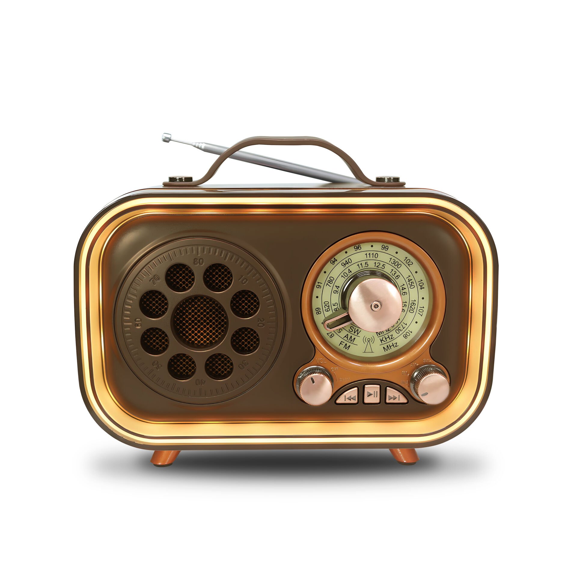 Dinamik Renkli Aydınlatmalı Nostaljik Speaker