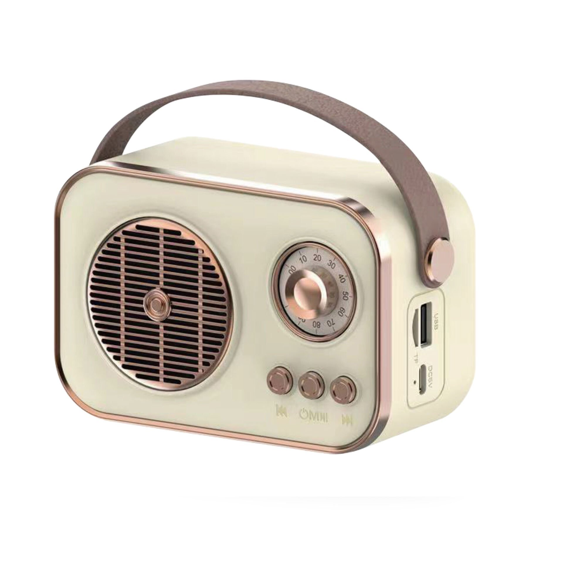 Taşınabilir FM/AM/SW Bluetooth Nostaljik Speaker Taşınabilir FM/AM/SW Bluetooth Nostaljik Speaker - Beyaz