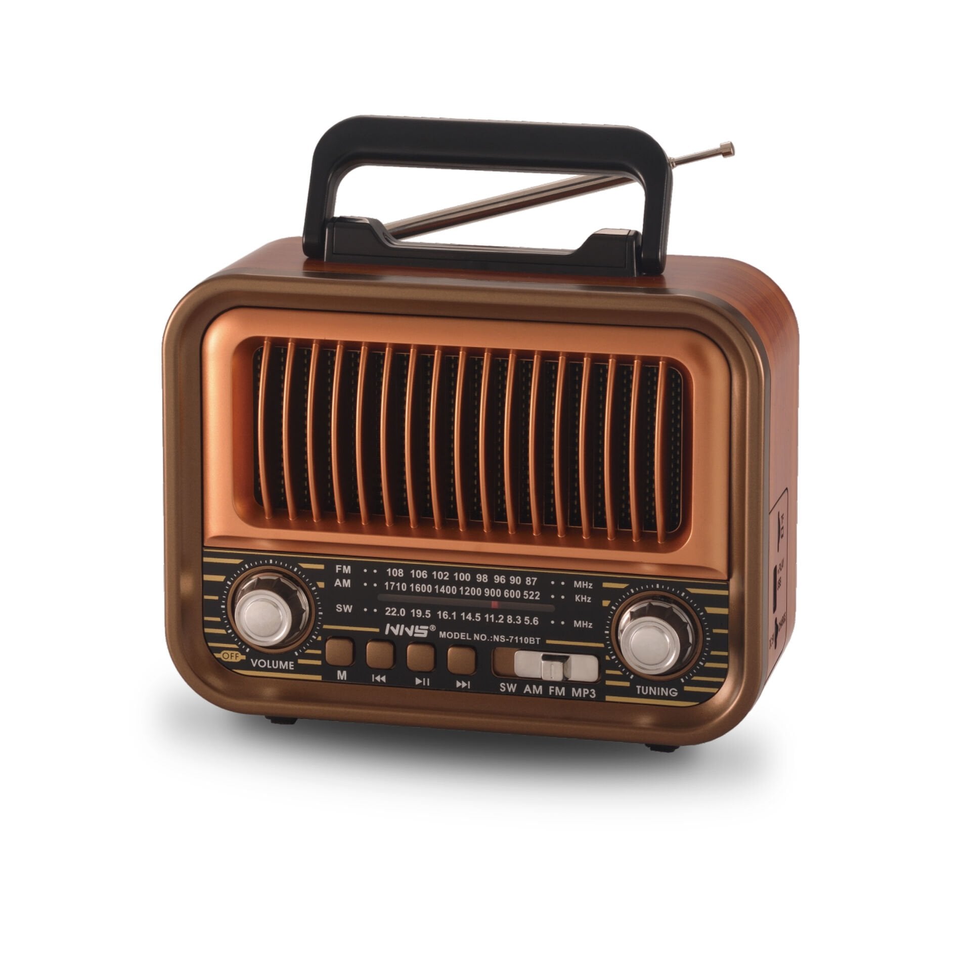 Taşınabilir FM/AM/SW Bluetooth Nostaljik Speaker