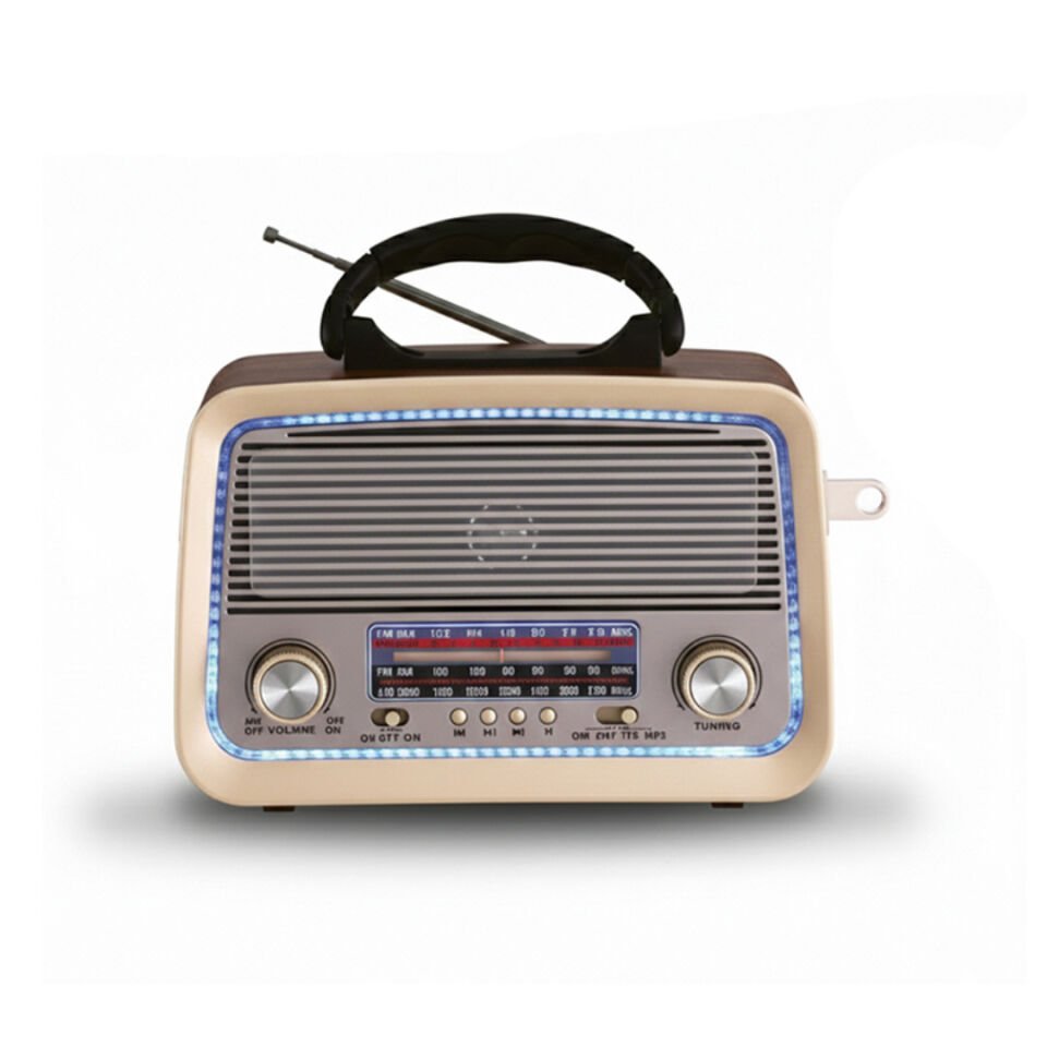 Taşınabilir FM/AM/SW Bluetooth Nostaljik Speaker