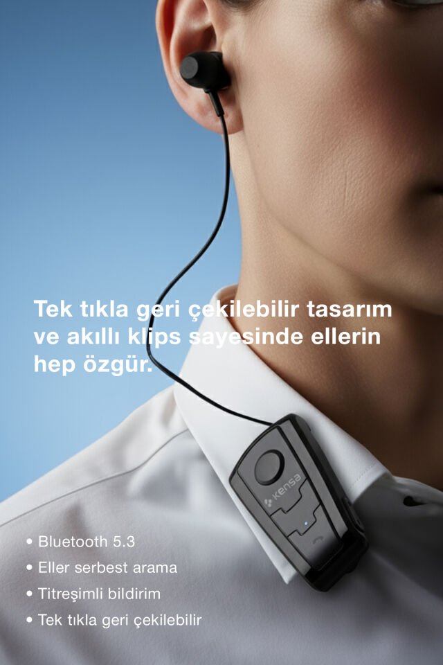 Makaralı Bluetooth Kulaklık