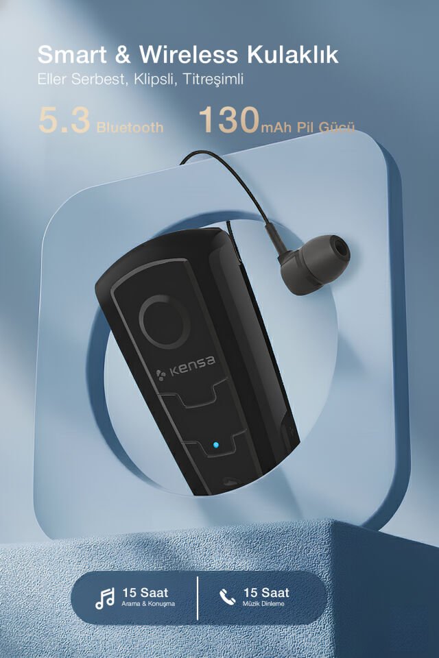 Makaralı Bluetooth Kulaklık