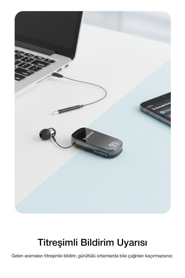 Makaralı Bluetooth Kulaklık