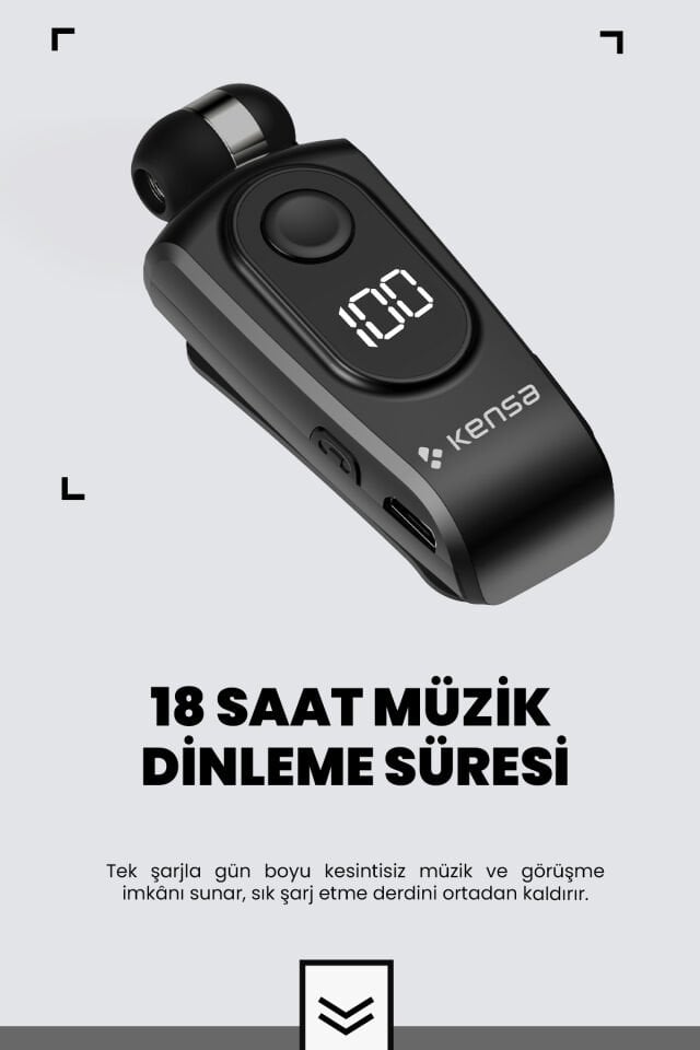 Makaralı Bluetooth Kulaklık