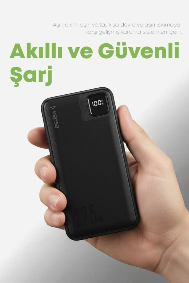 20.000 mAh Hızlı Şarj Powerbank