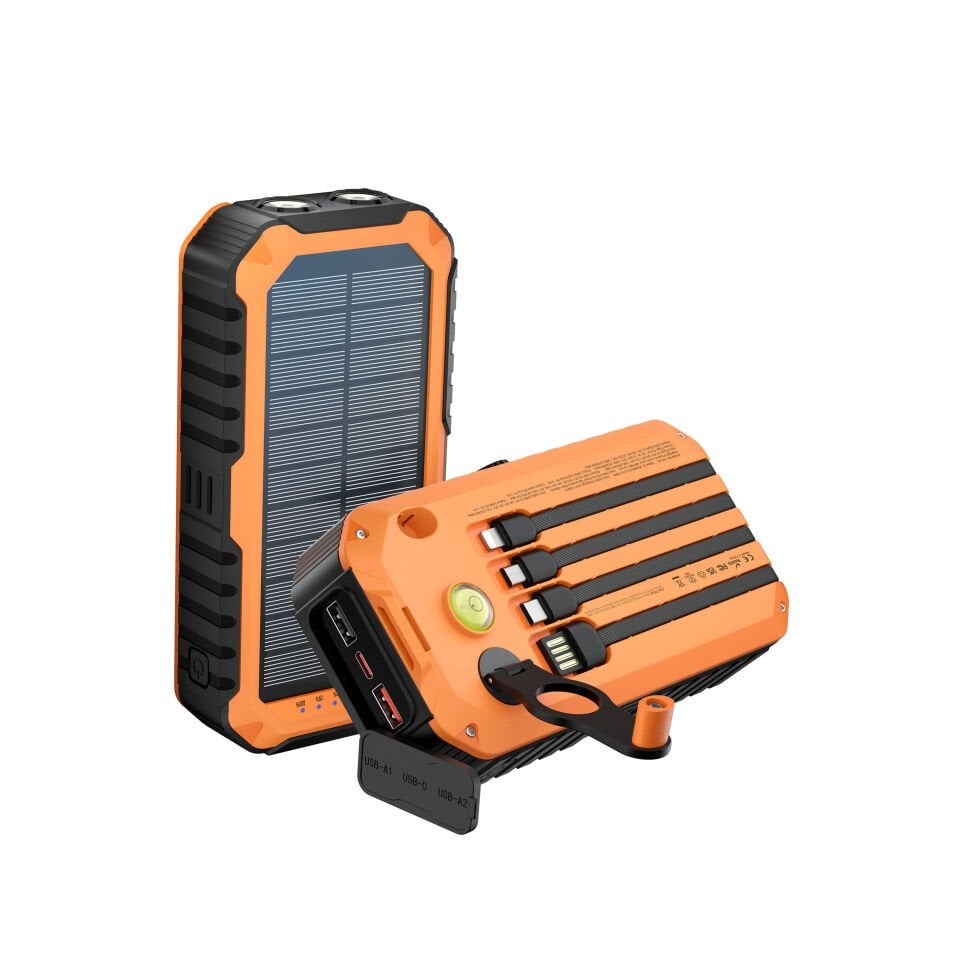 20.000 mAh  Güneş Enerjili Powerbank