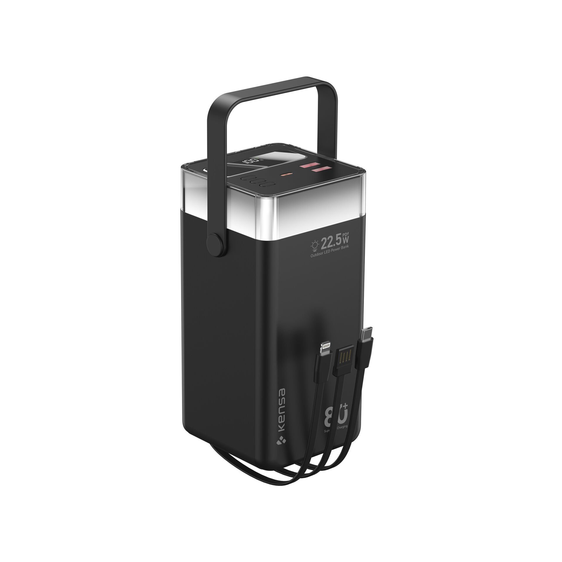 80.000 mAh Süper Kapasiteli LED Işıklı Powerbank