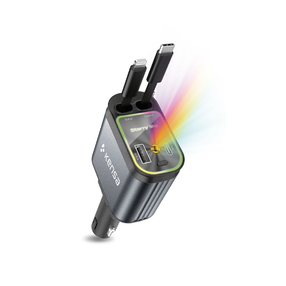 100W LED Atmosfer Işıklı Araç Şarj Cihazı