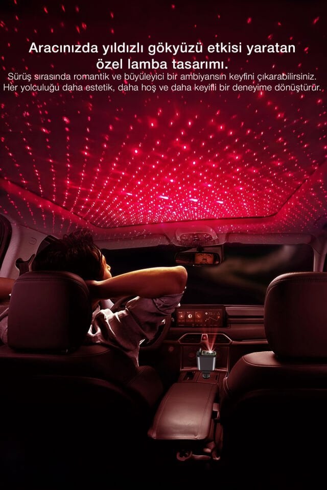 100W LED Atmosfer Işıklı Araç Şarj Cihazı