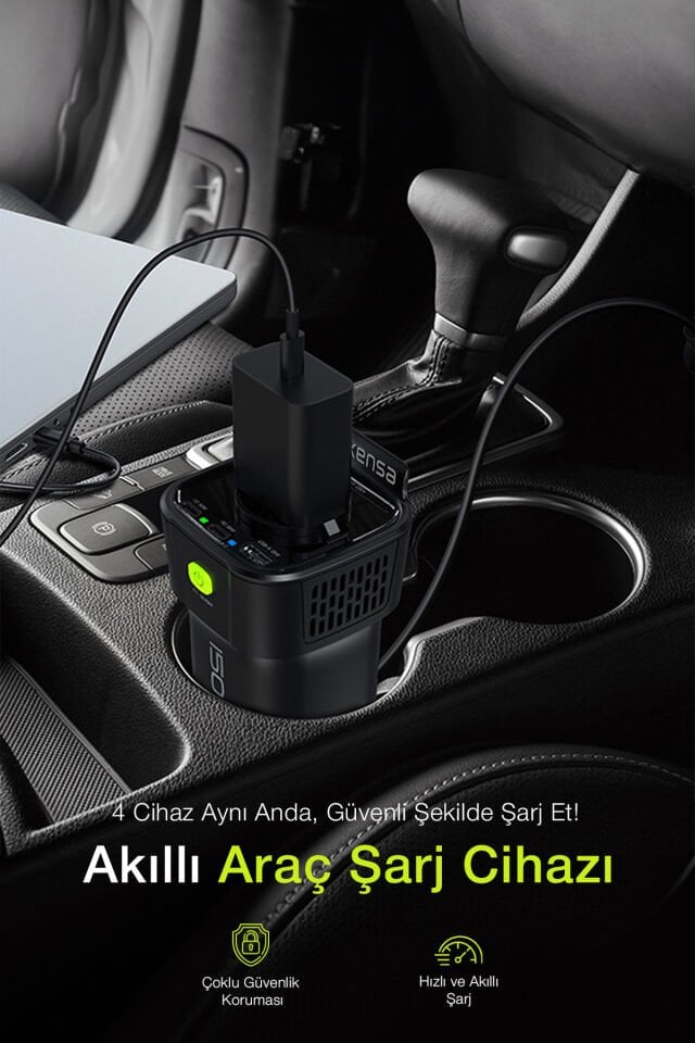 5’i 1 Arada 150W Araç Elektrik Adaptörü